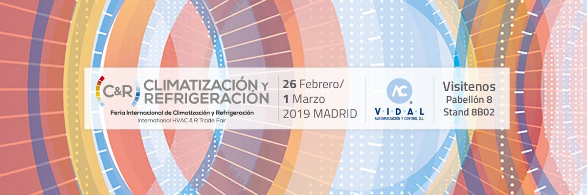 vidal_ac_sl's tweet photo. Se acerca la #FeriaCR2019, en #VidalAC estamos preparando algo especial. Acércate a descubrirlo en nuestro Stand 8B02 - Pabellón 8 de @feriademadrid. #meetVidalAC #HVACR https://t.co/0UqKdbxUGI