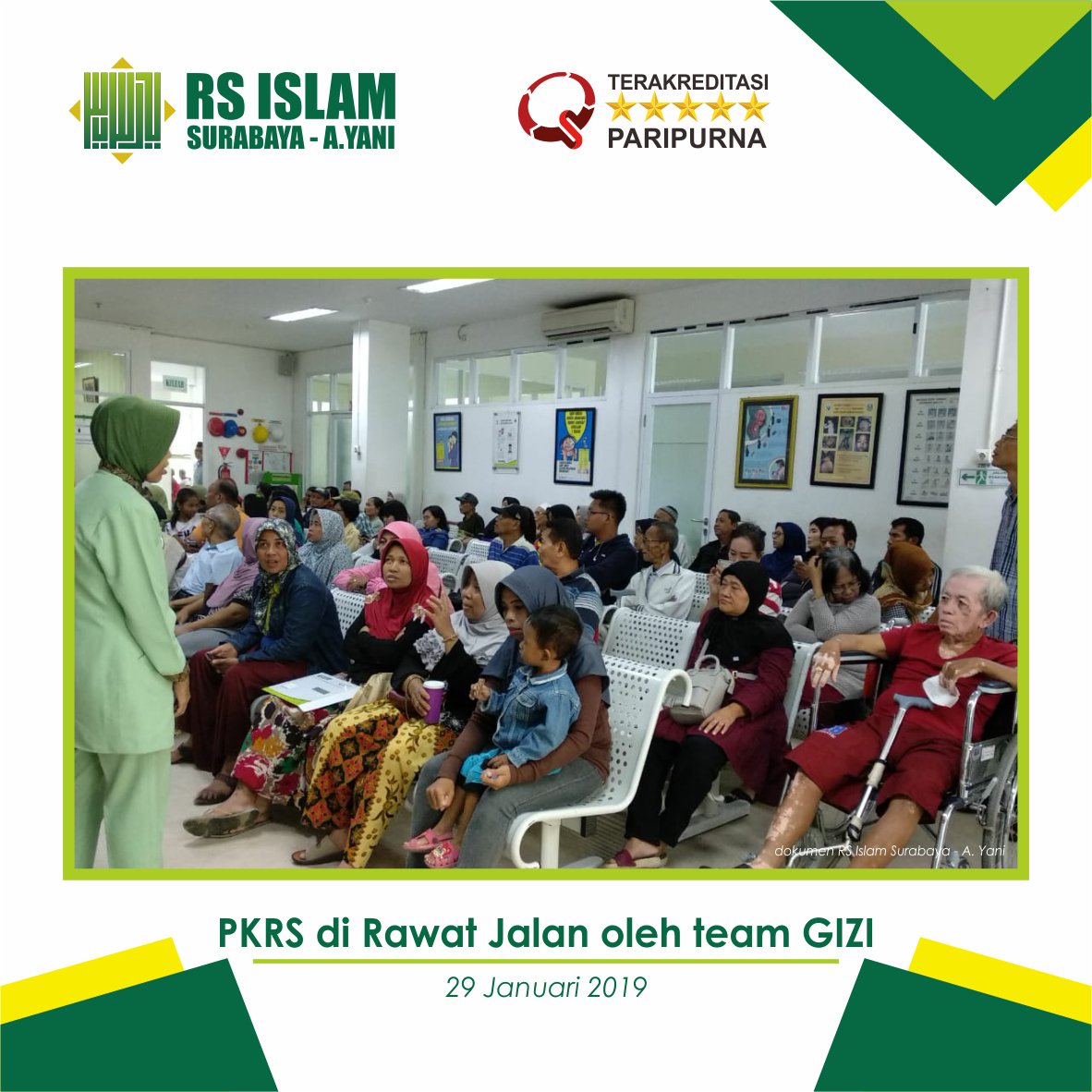 rsiayani's tweet image. PKRS di Rawat Jalan oleh team GIZI dg tema &quot; PENYIMPANAN MAKANAN DALAM KULKAS&quot;
#PKRS #teamgizi #penyimpananmakanan #rsi #rsislamayanisurabaya #rsisurabayaayani #rsislamayani #rsislamsurabayaayani #rsisurabaya #rsislamsurabaya #rsiayanisurabaya #rsiayani