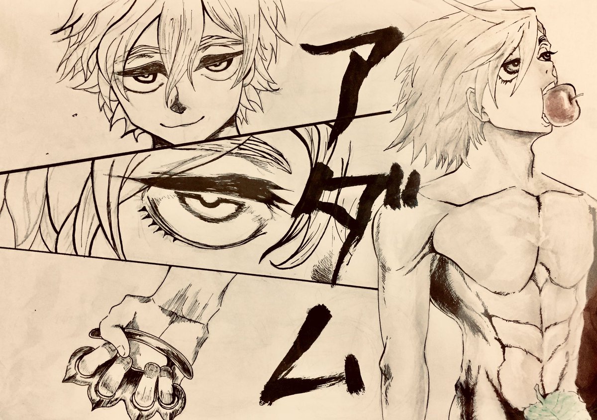 Ryu Pa Twitter 終末のワルキューレ 2巻よりアダム 終末のワルキューレ アナログ画 イラスト好きな人と繋がりたい