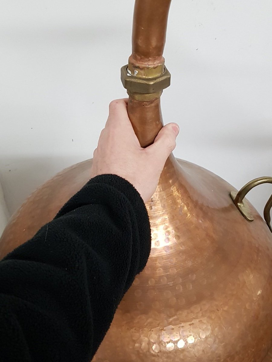 Distilling today.  Also, an elaborate hand warmer!