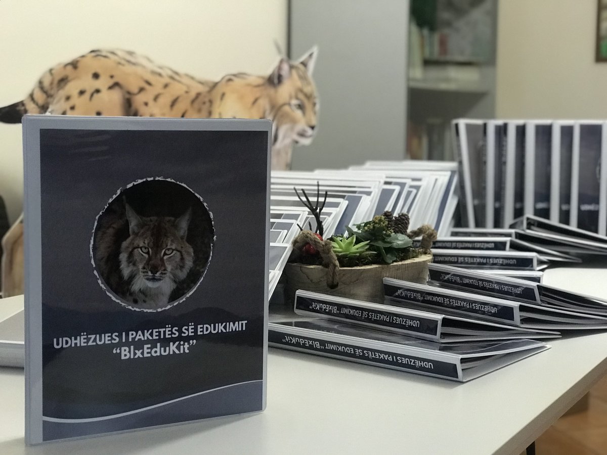 PPNEA's tweet photo. “BlxEduKit”, environmental education package is ready & 50 teachers trained by PPNEA’s experts, will organize different games & activities of “BlxEduKit” to teach pupils for the Balkan Lynx, a critically endangered species found in Munella Mt. #ppnea #4acause #balkanlynx https://t.co/BnqgFZDCuW