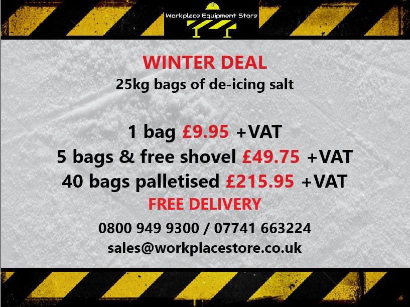 WorkplaceStore's tweet image. Local #winter #salt Offer! Same Day Delivery!!
Orderline 01527 864145 #deicingsalt #grit #stokeprior #Hanbury #bromsgrove #droitwich #redditch #studley