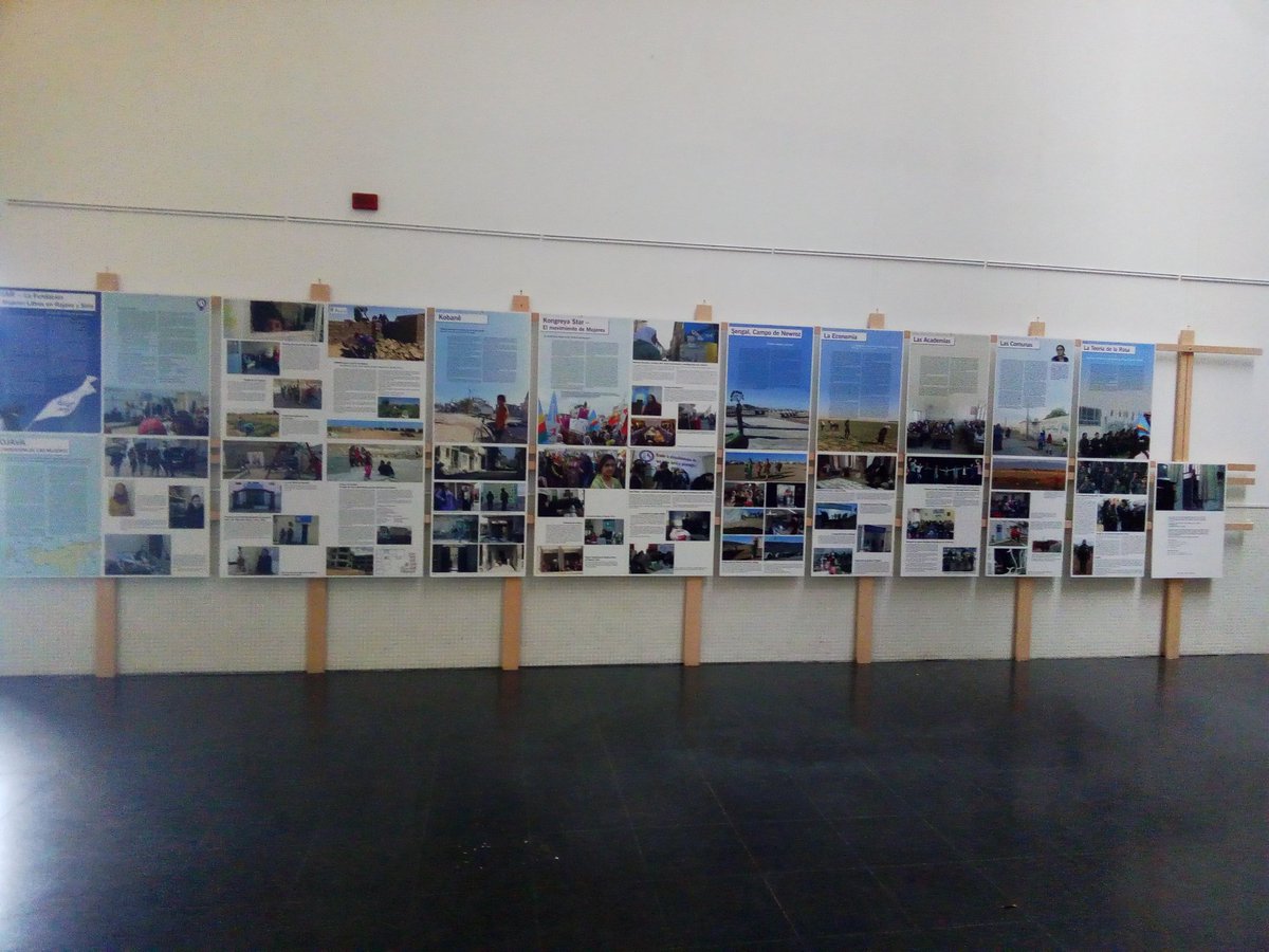 AzadiLleida's tweet photo. Ja està penjada l'exposició WJAR: La fundación de Mujeres Libres en Rojava y Siria! La podeu trobar al edifici Polivalent del campus de Cappont @UniversitatLlei
#RiseUp4Rojava #CatalunyaAmbRojava @CommuneInt @AzadiPlataforma https://t.co/p1wfhx945s