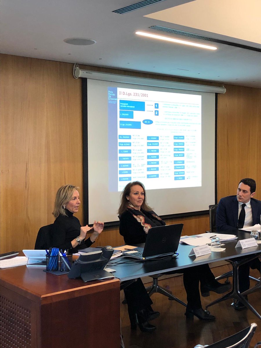 CCIFranceItalie's tweet photo. Parliamo di "COMPLIANCE PER LE AZIENDE:  GDPR, 231, SAPIN II" con     Avv. Roberta Di Vieto, Avv. Anne-Manuelle Gaillet e Avv. Mattia Salerno
@CCIFranceItalie @studio_pirola #LesMatinales https://t.co/Flwu6Nx93L