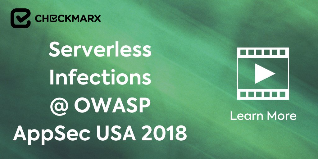 SumanS0urav's tweet photo. RT @Checkmarx: Watch this presentation by @ErezYalon at @appsecusa on #serverlessinfections - and the new home #malware just found. #AppSec #softwaresecurity #softwareexposure #OWASP #security #securityresearch https://t.co/GYLjs90NKQ https://t.co/gyhFEKSQsW