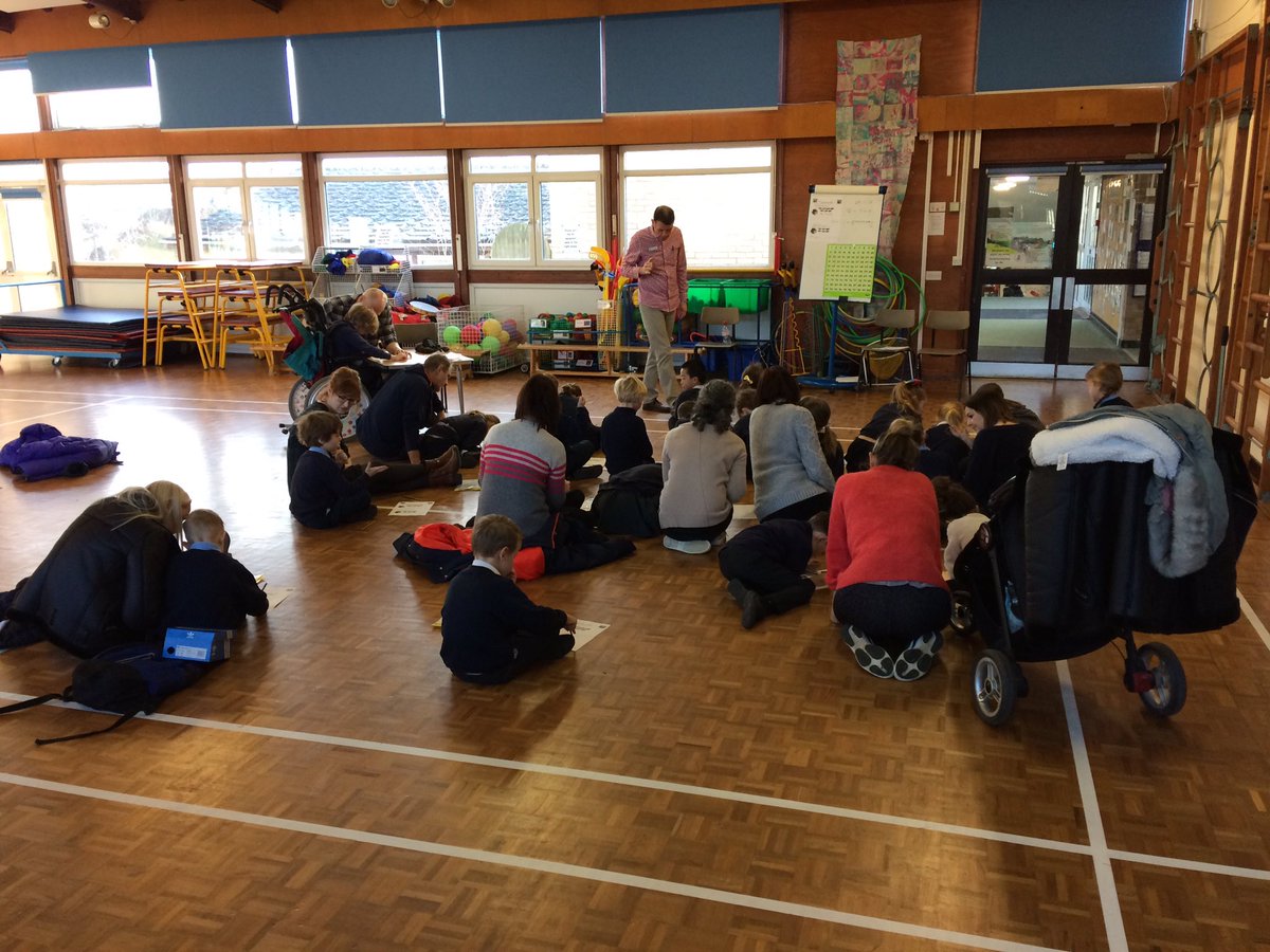 PatchamInfants's tweet image. Mr Steeles working in partnership with children, parents and carers during the Year 2 daily Maths Challenge. Fulfilling the school’s purpose #aimhigh #goingforgoals