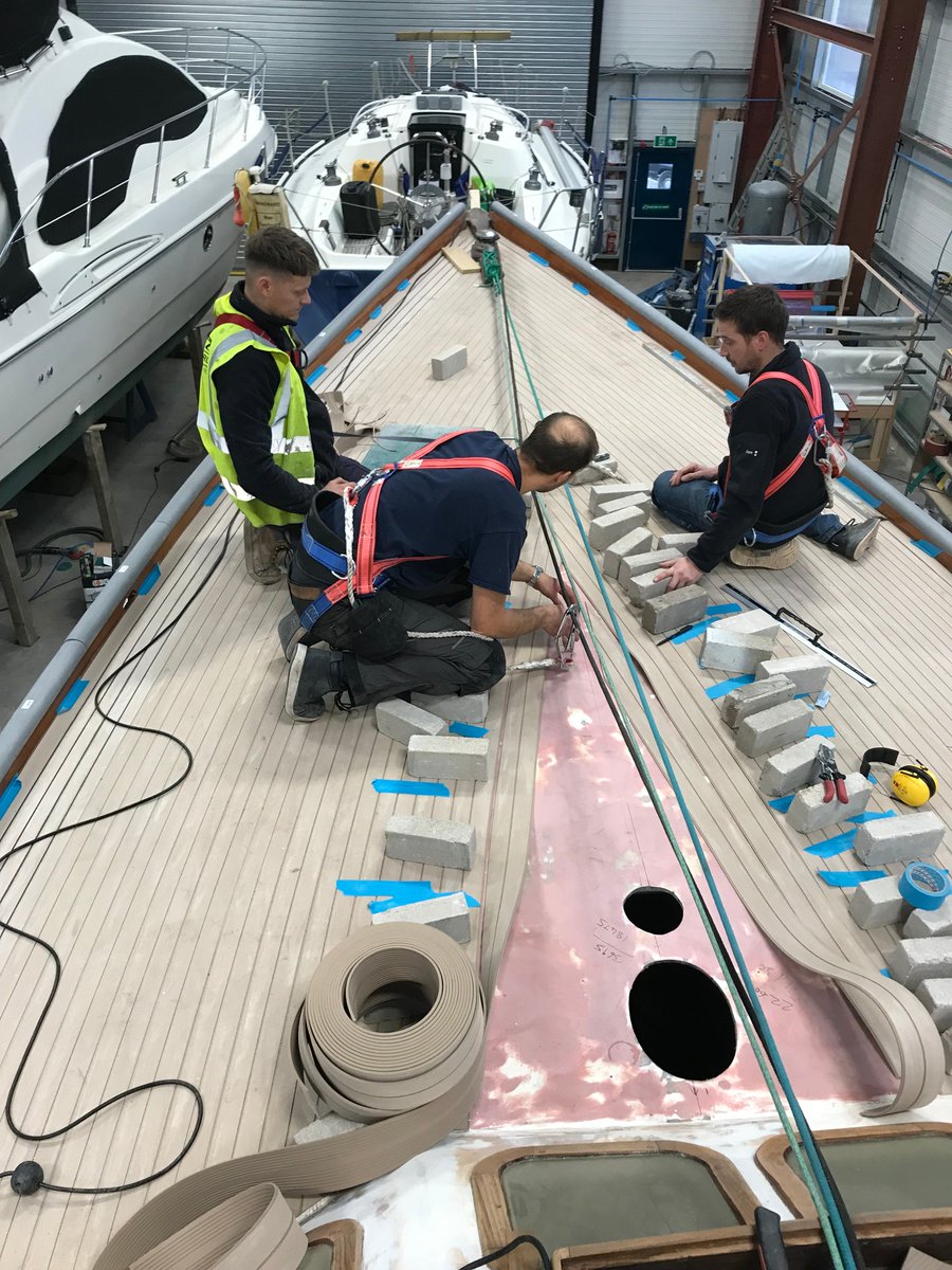 Our new 100ft x 50ft workshop is now open at Cardiff Marine Village.This purpose built, state of the art facility provides enough floor space to work on 3 50ft boats undercover at once. We also have an additional acre of hard standing storage at the site. themarinegroup.co.uk/cardiff-marine…