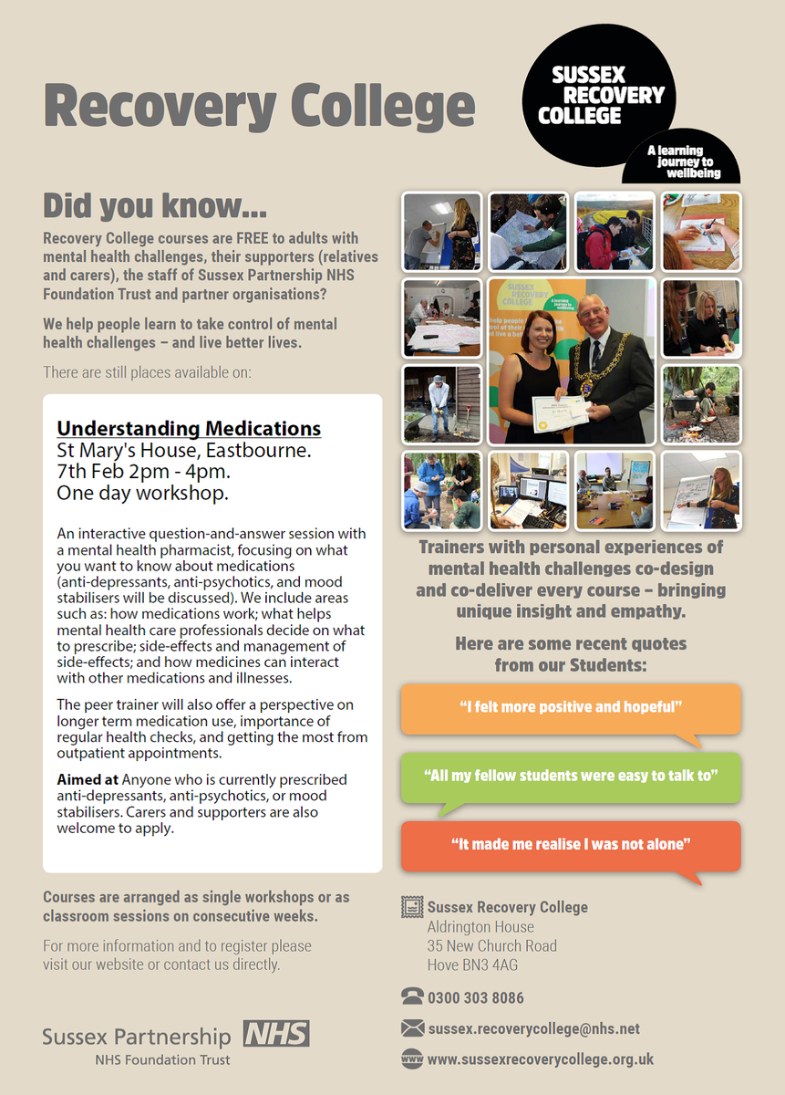 Sussex Recovery College tweet media