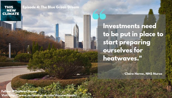 Have you checked out the fourth episode of This New Climate yet?  In "the Blue Green Dream", host Will Bugler takes a look at how cities can better prepare for climate change. Have a listen here: buff.ly/2C4oEKk