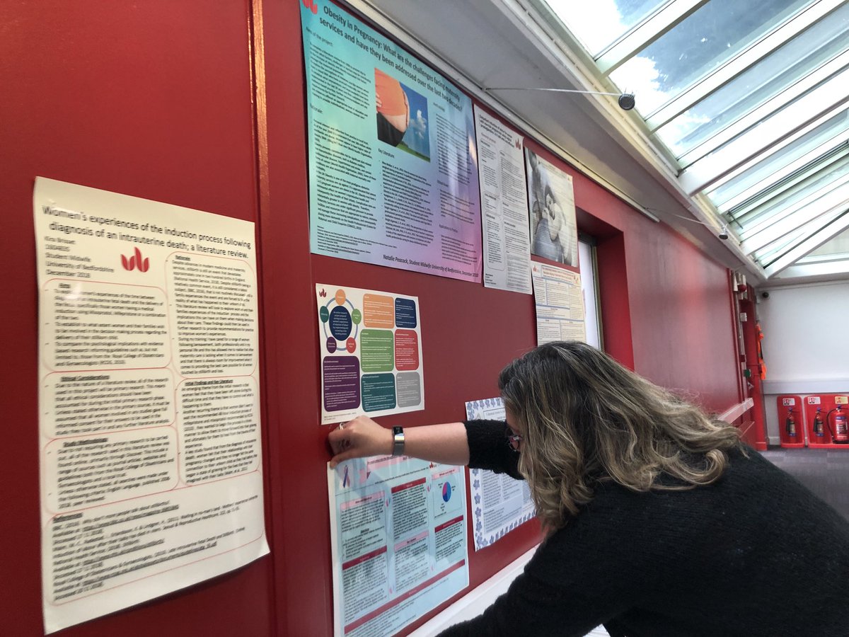 TPM_Journal's tweet photo. Amazing posters from students @uniofbeds midwifery conference #goteambeds #love celebrating Evidence and knowledge https://t.co/KdoICfacBc