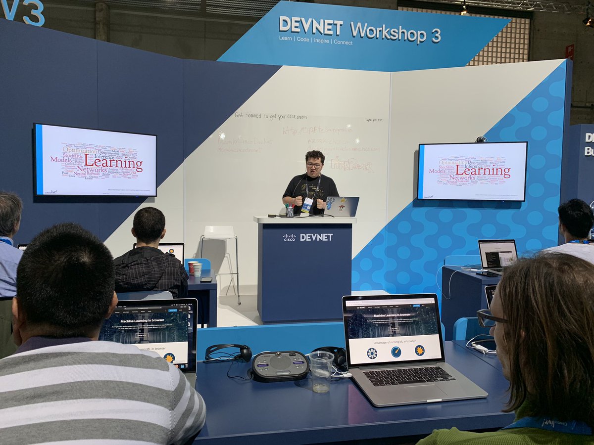 amalegaonkar's tweet photo. #ml workshop in the #DEVNET zone at #cluer by @abdvl - full house ! https://t.co/tCi81nlnd1