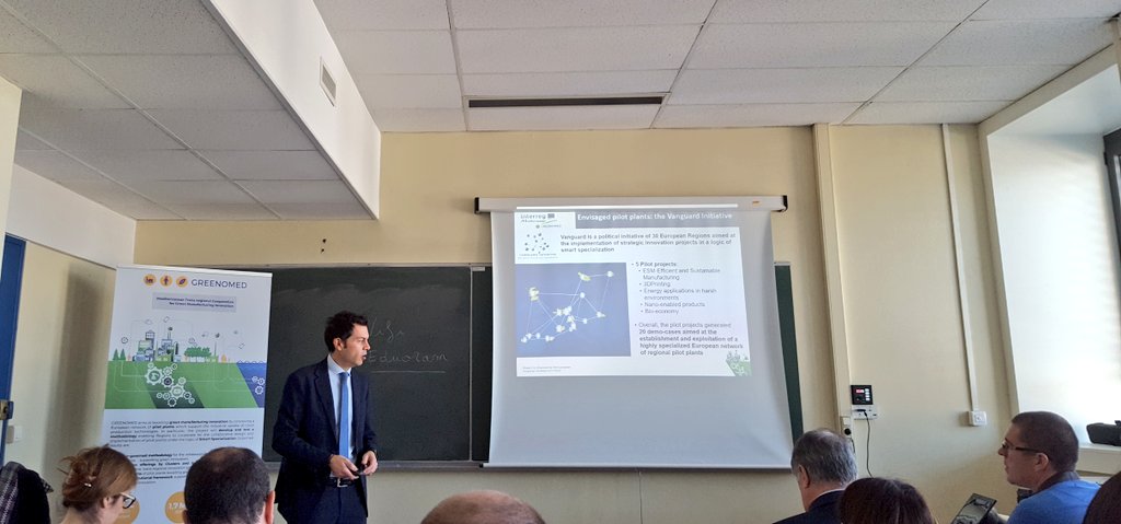 At Testing Seminar held in #Lyon 
Mr Copani is showing the implementation of @VI_Brussels and its #network thanks to  @GREENOMED_EU #project  #greenmanufacturing #greentechnologies