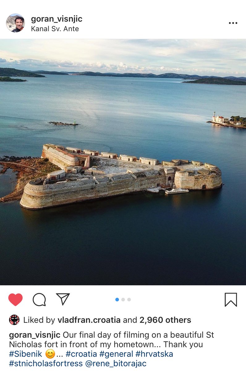 Šibenik - home to this beautiful sea fort, as well as the hometown of beautiful <a href="/goranvisnjic/">Goran Visnjic</a>! 😍😍😍