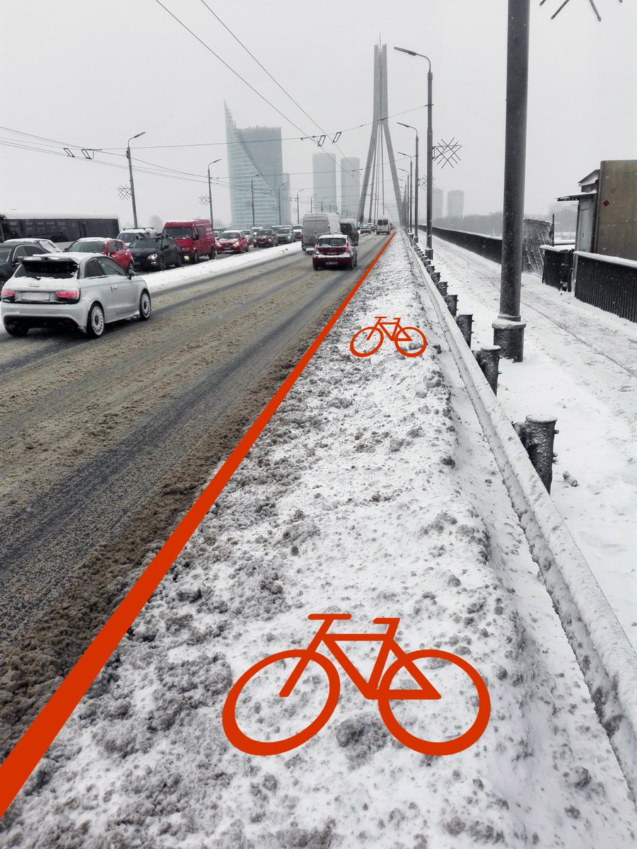 Uz Vanšu tilta ir vieta veloceļiem.