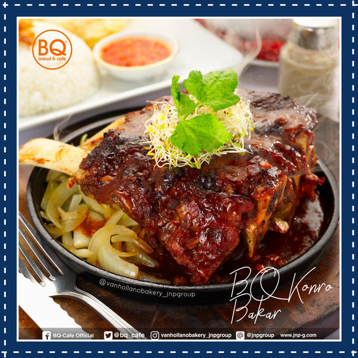 bq_cafe's tweet photo. Jam jam rawan bapeeeeerrrr! Eits lapeeeerrrr nih ! 🤭😊
Liat menu BQ Konro Bakar kayak gini tuh rasanya jadi ngiler deh BQlovers..!! 🤤🤤
Menu dg daging sapi panggang A.S Premium yg bakalan buat makan kamu so perfect deh..!! 😍😍 https://t.co/c2RRq0dGkK