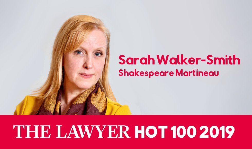 TheLawyermag's tweet photo. The fantastic @pgwalkersmith helped power Browne Jacobson’s phenomenal growth; now she’s driving @SHMALaw forward as CEO. https://t.co/cMKmckXKg4 #TheLawyerHot100 https://t.co/Ug5cmH8cdg