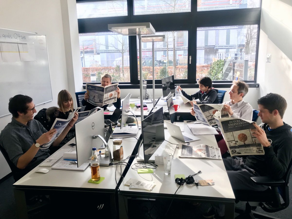 MatmatchGmbH's tweet photo. Today we received our hard copies of the #FutureofEngineering report. Our sales and growth teams were excited to get their hands on them! 😍 Again, many thanks to @thetimes and @raconteur for featuring Matmatch.

Look out for our contribution on page 5: https://t.co/wHvNFMQ7Fv https://t.co/fF7DYsfedc