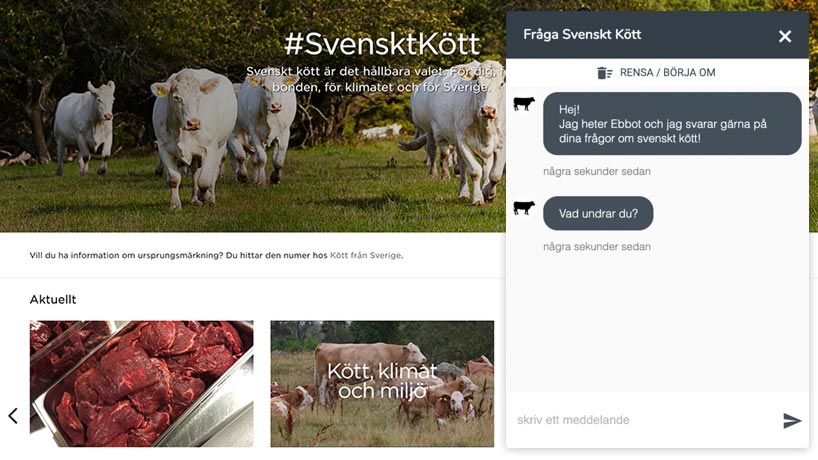 Nu blir det ännu enklare att få svar på dina frågor om svenskt kött! mynewsdesk.com/se/svensktkott…
