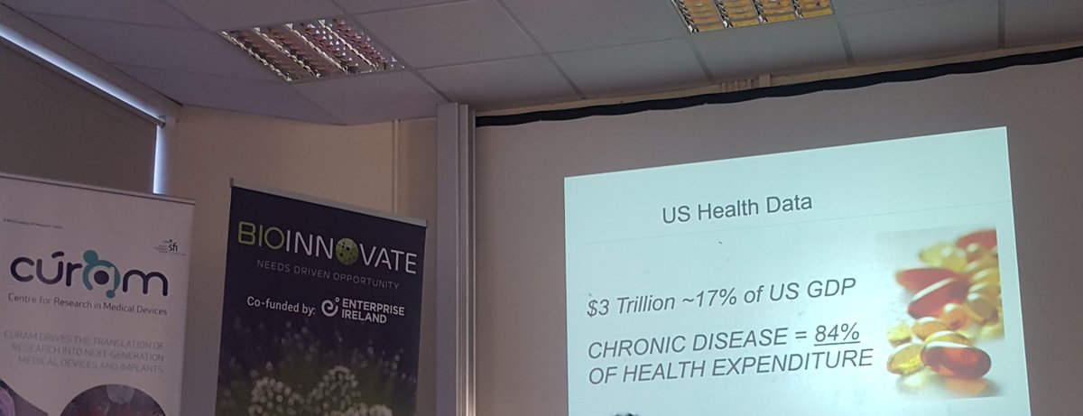 HIHIreland's tweet photo. What is the size of US chronic disease mkt...?
What are hot topics in healthcare? Interesting session with Kate Gunning CEO Biovisability. Thanks to FIT for Medtech series with @BioExel & @CURAMdevices. https://t.co/IS4HpprfJH