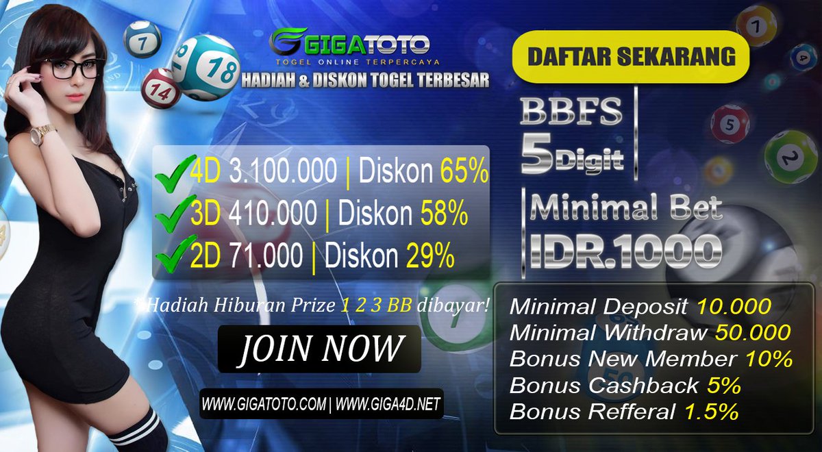 Sheradelin's tweet photo. @ARisnawan82 >> Link Daftar : https://t.co/2KLR6yC1Dg
#gigatoto #straightflush #80jt #jakarat #makassar #sulawesi #kalimantan #judionline #togelonline #promotogel #idnplay #persibandung #persib #thejack #thejackmania https://t.co/Wr8xBoWblB