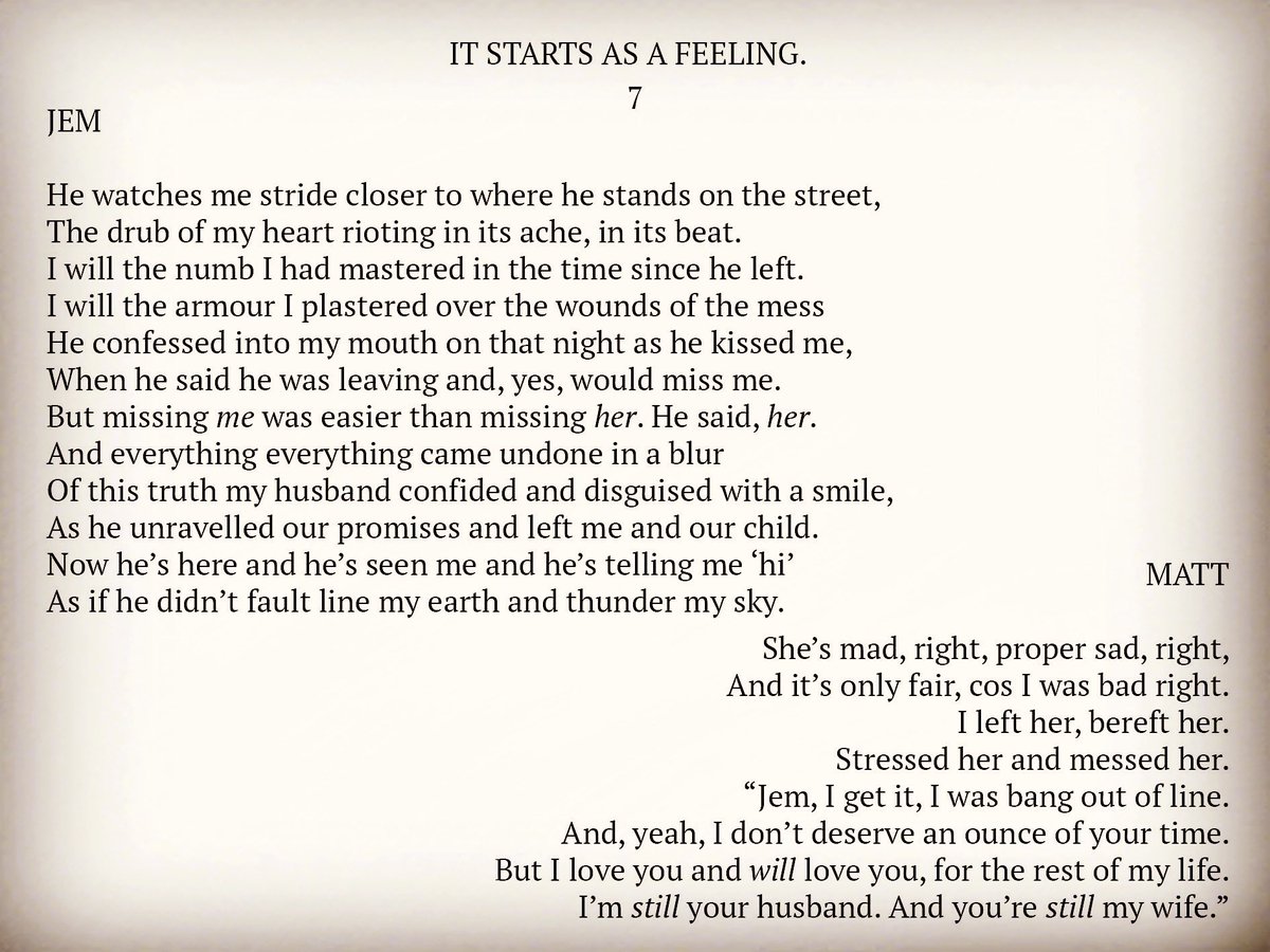 It Starts As A Feeling 7 #instaromance #instapoetry #amwriting #amwritingromance #singlemum #ex #lookingforlove #romance #poetrylovers #willtheywontthey #writtenword #story #fiction #author #writerslife #lovestories #jemandalex #poetrycommunity #willtheywontthey #JemAndMatt