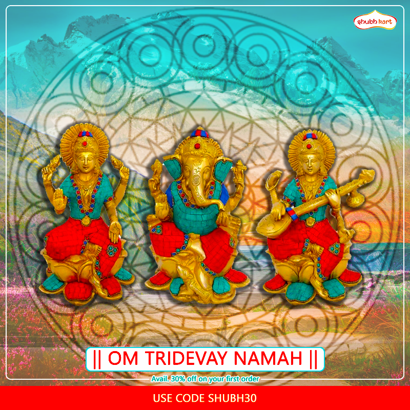 Get the Idols of Ganesha, Lakshmi, and Saraswati all in one,
30% off on 1st order use code: SHUBH30
Buy now at bit.ly/2OWhdvN
#Ganesha #lakshmi #Saraswati #Wealth #Education #veena #lotus #Mouse #bronze #Vedic #IndianMythology #art #shoppingOnline #god #Godess #Sculpture