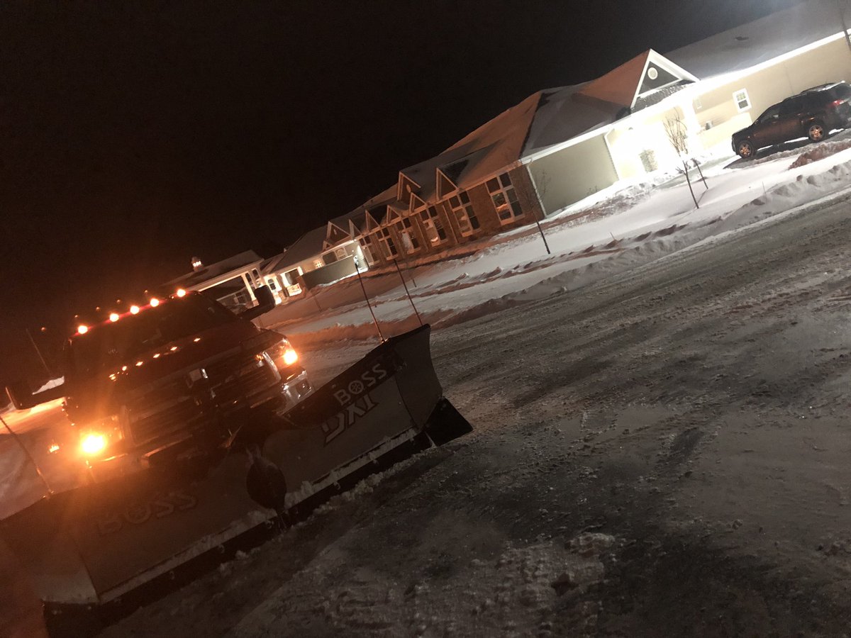 farmallJake's tweet photo. It’s been an exciting 20 hours, almost time for a nap! #puremichigan #SnowMageddon2019 #bossplows https://t.co/2jJtDNSUKR