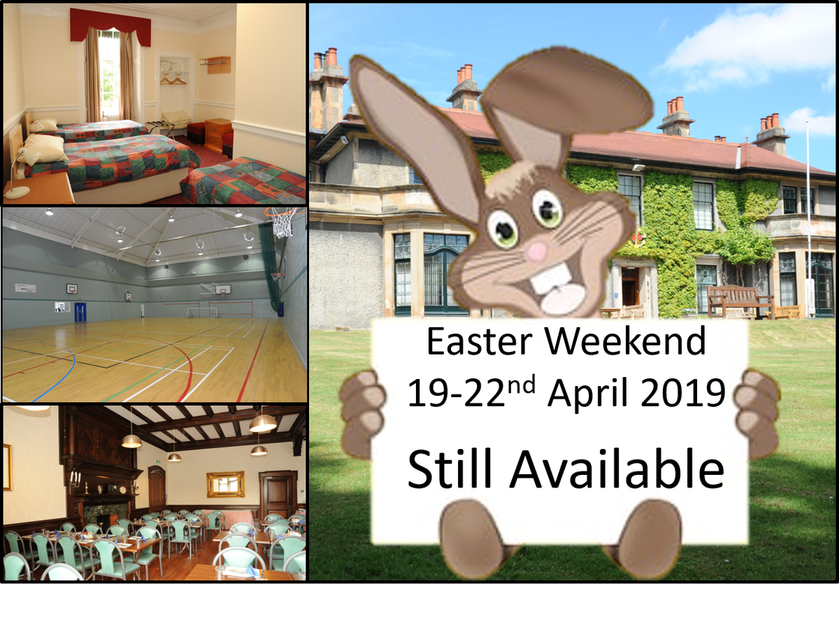 Does your group fancy an egg-cellent weekend away ? Easter weekend still available at Carronvale. Hop onto the website and have a look at the facilities at carronvalehouse.co.uk