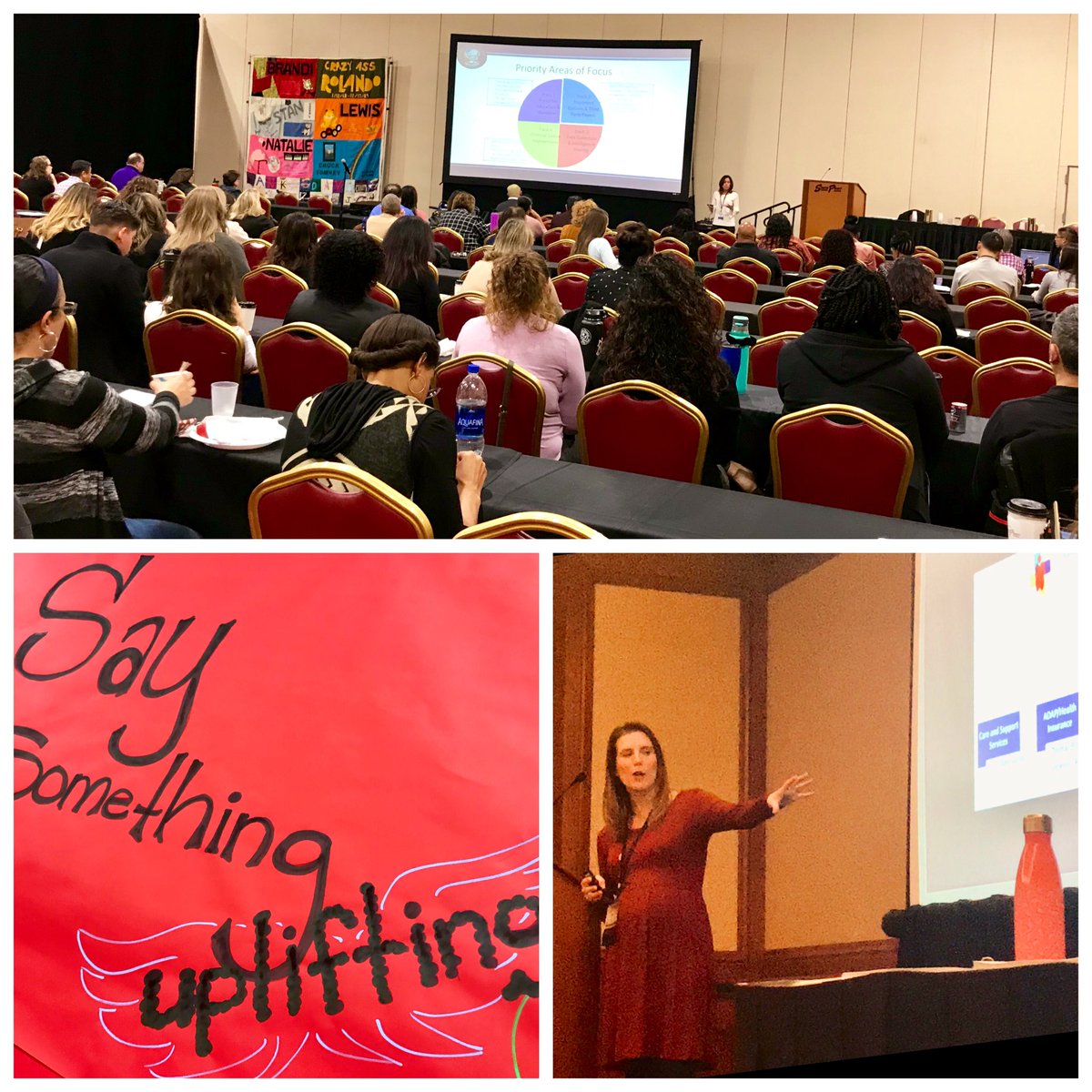 RosemanMedicine's tweet photo. #Today @RyanWhiteConf discusses #OpioidEpidemic #selfcare sexual orientation #GenderIndentity & #HIV stigma. The collective #compassion, knowledge & wisdom is compelling!
@DhhsNevada #TuesdayMotivation @Chanevada #TuesdayWisdom @SNHDinfo @UMCSN @QVolution @CCMSNevada https://t.co/yngJMzIC8w