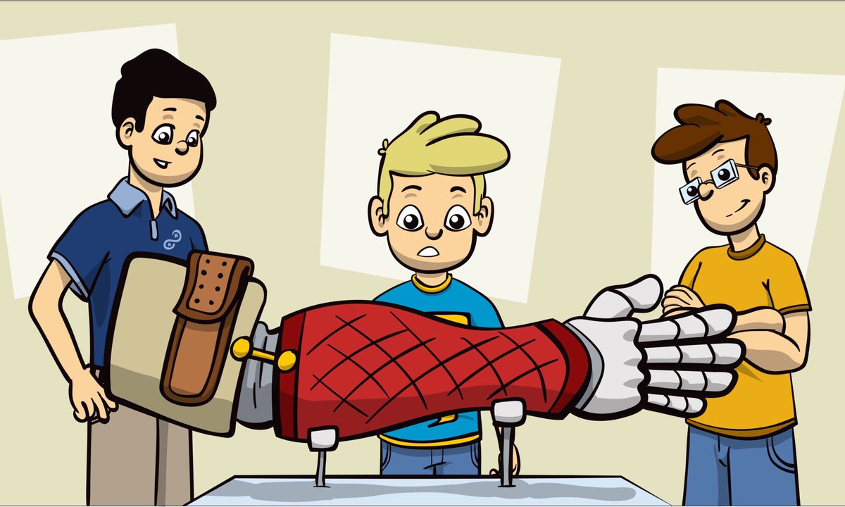 Limbitless3D's tweet photo. We were thrilled when our #BionicKid Zach and his brother Christo (@The_BionicKid) came to us about bringing their #empowering comic book idea to life! Proceeds go to children with limb differences ๐
The Bionic Kid Comic is available now #3DHope
๐: https://t.co/WzJ9EGj1xz https://t.co/HfwW52ZBeR