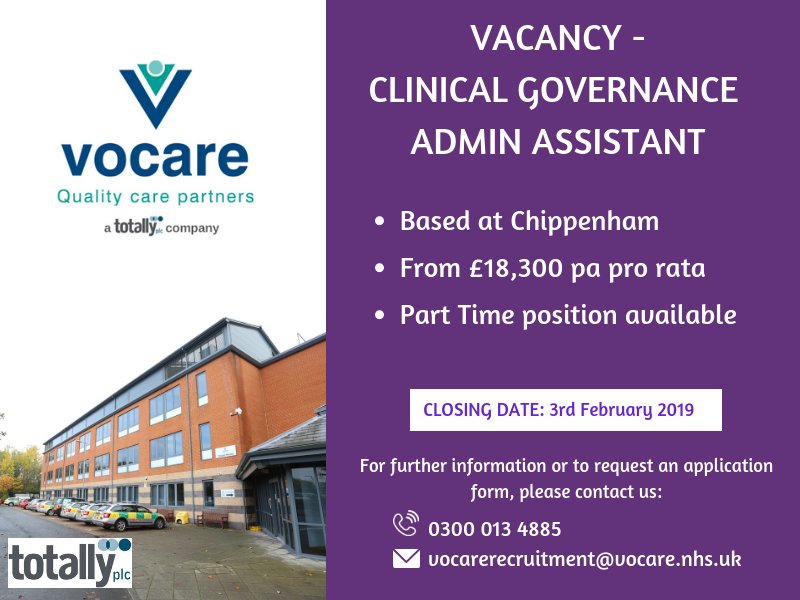 Do you have excellent admin skills and are seeking a rewarding new career in the healthcare sector?

If so this great opportunity might be what you are looking for...