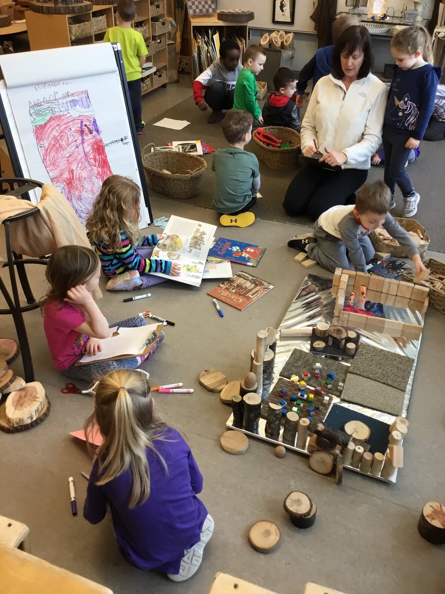 JBrentECE's tweet photo. Castles continue. Play and learning meet when we follow the children’s interests. #ReflectiveProgram https://t.co/rVrsbbGv0O