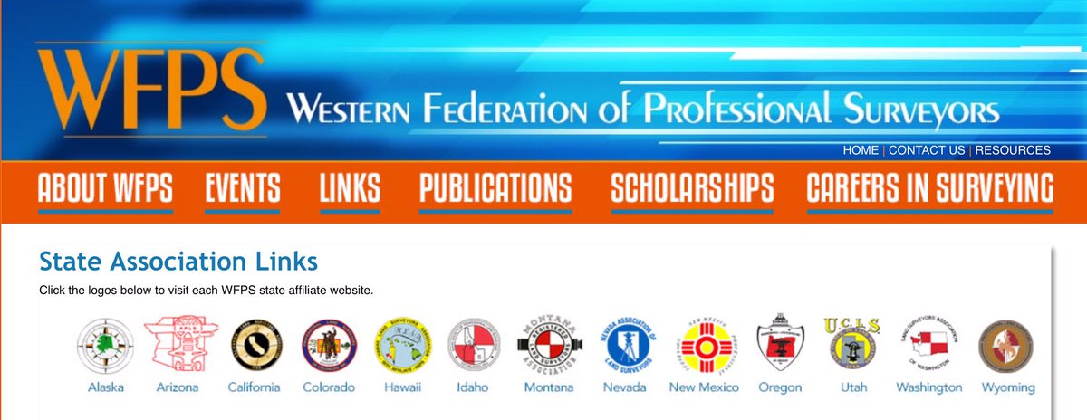 Shout out to our friends in the West. Lots of great States represented by the Western Federation of Professional Surveyors. <a href="/SurveyorsWest/">WFPS</a> makes things happen.