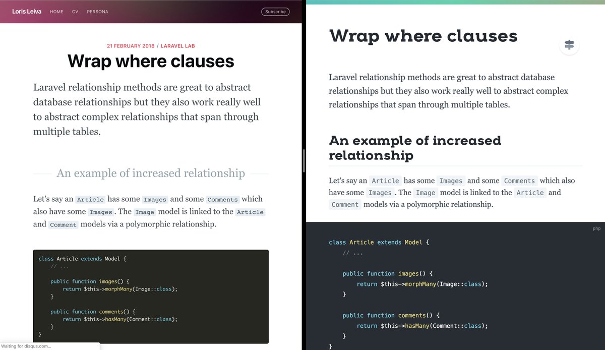 lorismatic's tweet image. 🎨 Working on complete redesign of my blog using #vuepress and #tailwindcss. So many articles can be created from this process...