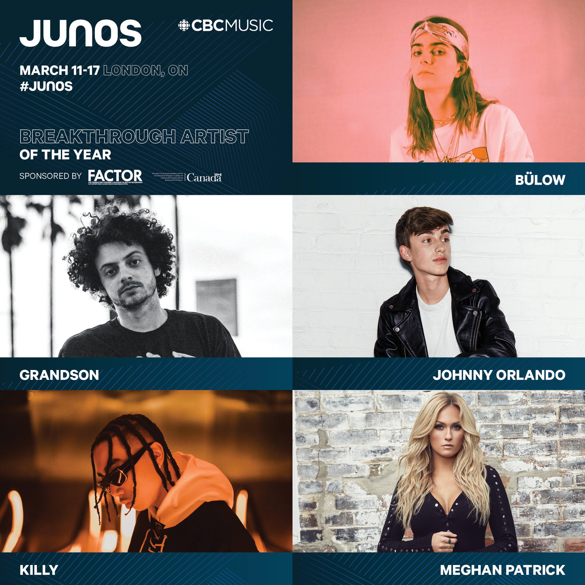 The JUNO Awards on Twitter "And the nominees are… Breakthrough Artist