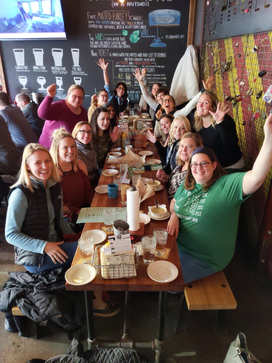 Women celebrating women is a part of #teammyriad's DNA. The women of Myriad gather for a good meal and better company.