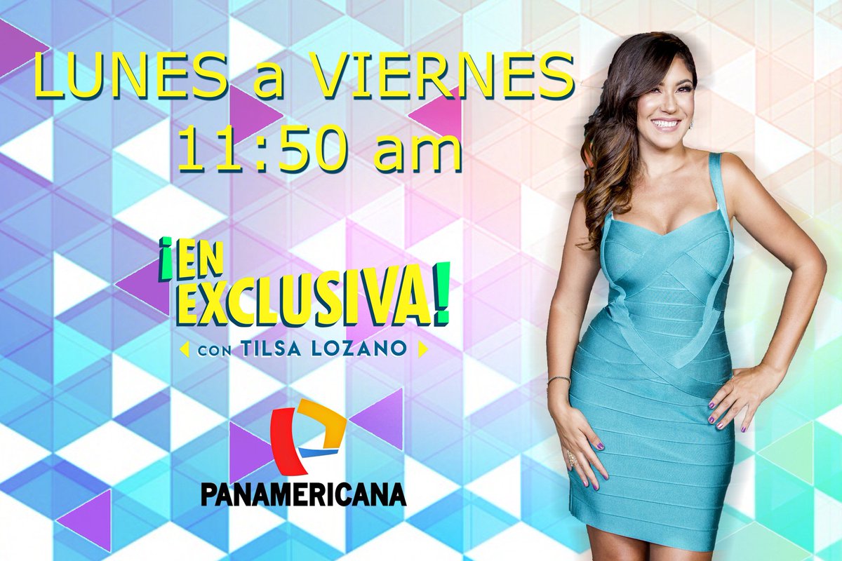 TilsaLozanoFans's tweet photo. ¡Tenemos programa favorito!🤩📺
🕛 Lunes a viernes a las 11.50 am 👈🏼 por @PanamericanaTV no te pierdas #EnExclusiva con @tililozano 🔝🙌🏼

#Tilsa #Tvhost #Mama #workingmom #workinggirl #Queen #sorpresa  #Programa #tv #panamericana #TilsaLozano #EnExclusiva #EnExclusivaConTilsa https://t.co/JXCJxtZsGs
