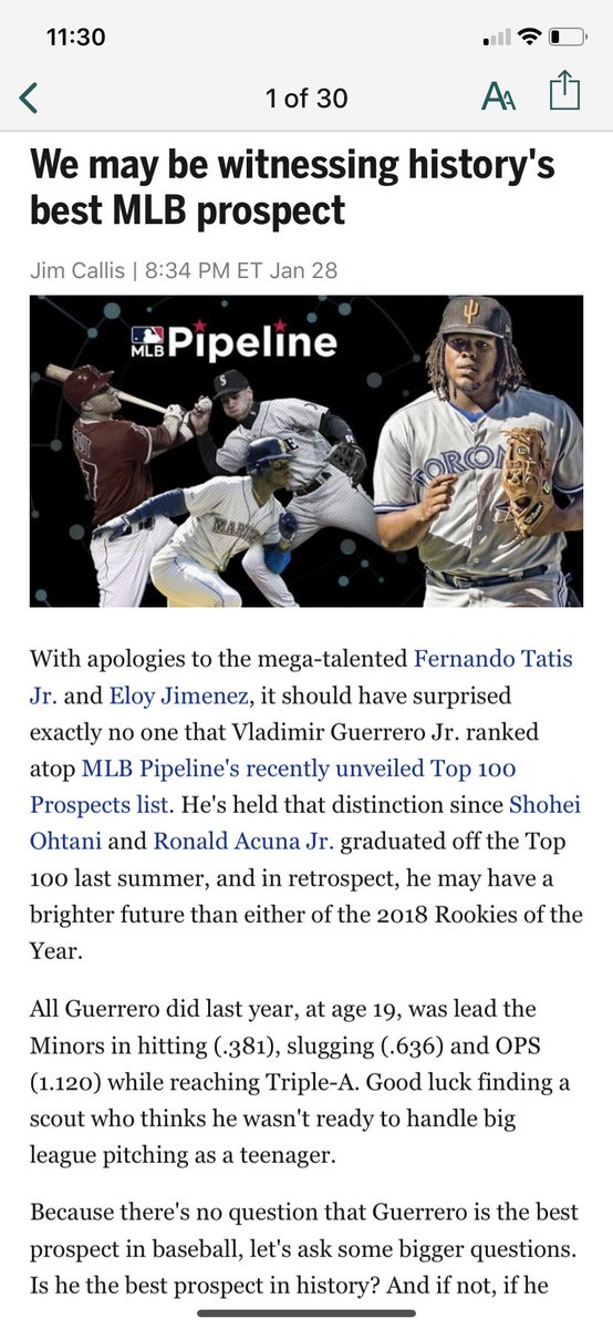 shortkingnick's tweet image. I’m disappointed because I clicked on this article. I only clicked on it because I figured it would be about @J_RODrodiguez44 aka the future best player in the MLB. @Mariners @JRodShowJunkie #Number44 #TrueToTheBlue