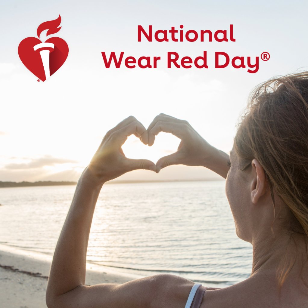 THREE DAYS until National Wear Red Day®.  LIKE and Retweet if you'll be rocking red on Friday! #WearRedDay #WearRedandGive #WearRedDayIA