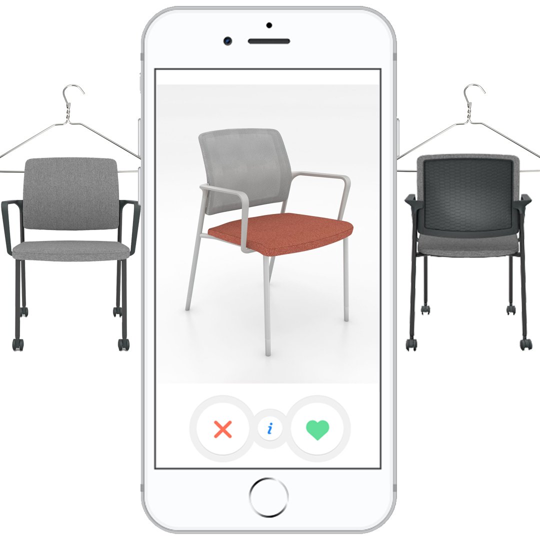 teknion's tweet photo. #Swiperight to keep your options open. With all of my upholstery and colour choices, my wardrobe has thousands of variations. #guestchair #aroundchair #fashionista
Meet your match https://t.co/QrxiRBJDtN https://t.co/d7qsValqNO