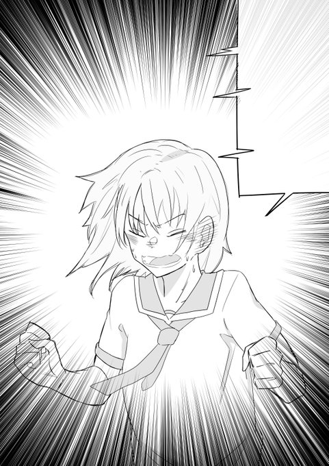 漫画のコマっぽく描けないかなと思ったもの 