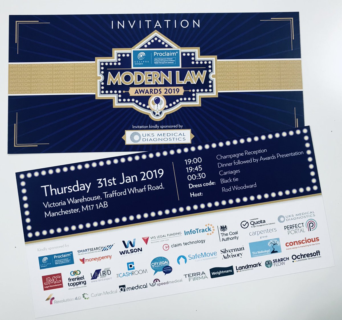 Very excited to be attending the <a href="/ModernLawMag/">Modern Law Magazine</a> Awards on Thursday evening. Be sure to come and say hi to the <a href="/SpeedMed/">Speed Medical</a> table! 🎉#MLAwards19