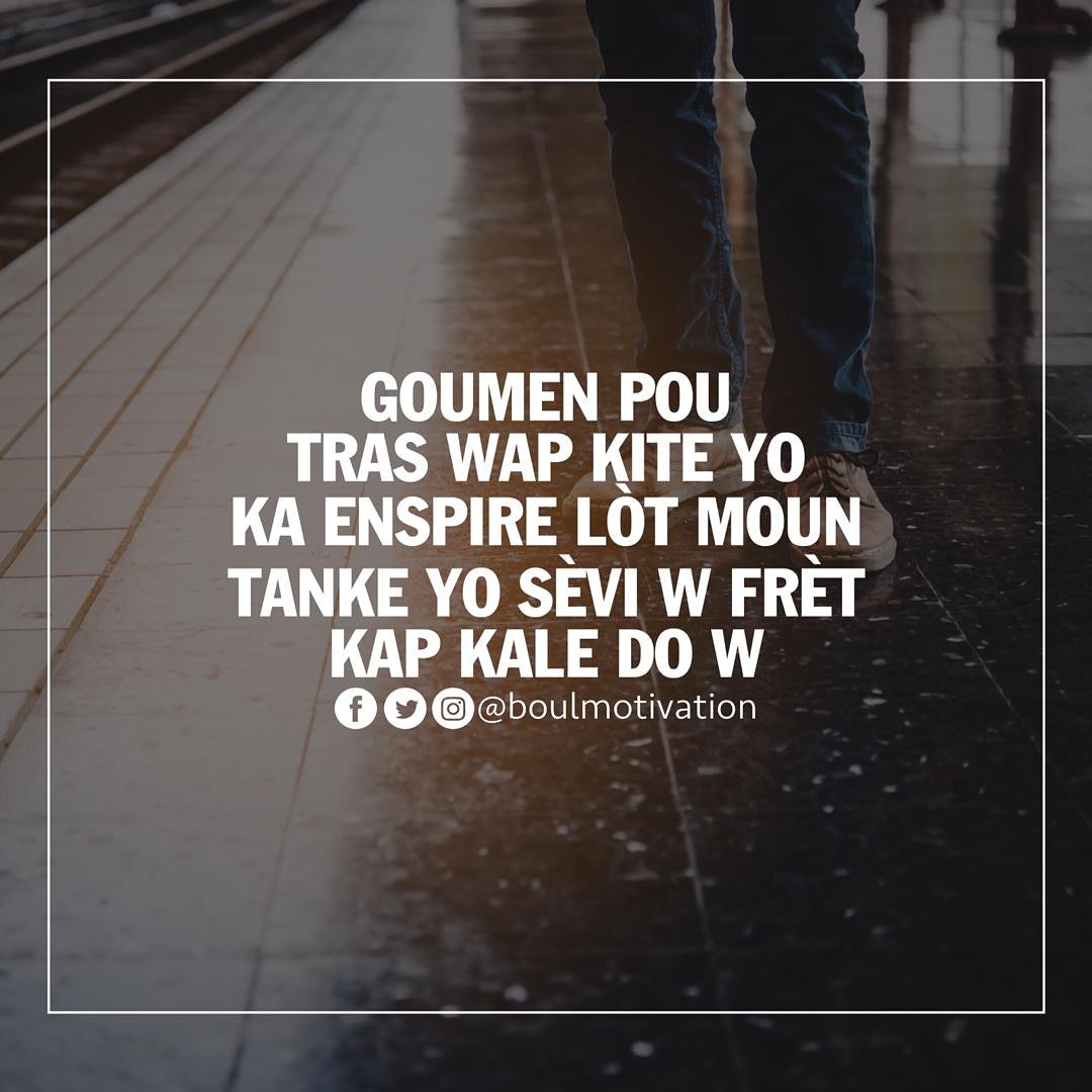 boulmotivation's tweet photo. Bonjou bòn refleksyon e bon lajounen!
#boulmotivation https://t.co/f5VZn0Ehni