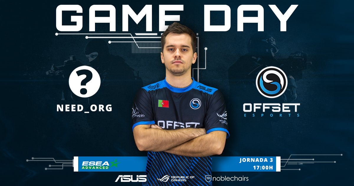 Offset_Esports's tweet photo. Hoje temos mais um jogo para a @ESEA Advanced Division.
🇵🇹@Offset_Esports vs 🇵🇱#Need_org, a partir das 17:00H.
🖥️▶️Stream a anunciar
#NoDaysOFF @zlynxCSGO @JUSTcsgo_ @objcs @officialstadodo @prcs25
@ASUSPT | @ASUS_ROG | @noblechairs https://t.co/QmBiSghwGz