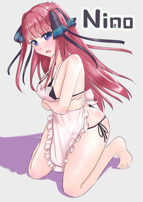 いんすたん兎さんがTwitterに投稿した中野二乃(五等分の花嫁)のイラスト。