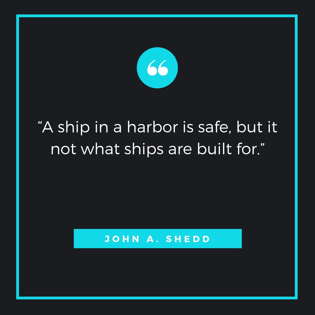 AdventureHalo's tweet photo. “A ship in a harbour is safe, but it not what ships are built for.” -John A. Shedd

#desire #happiness #inspire https://t.co/APmDQcRj8r