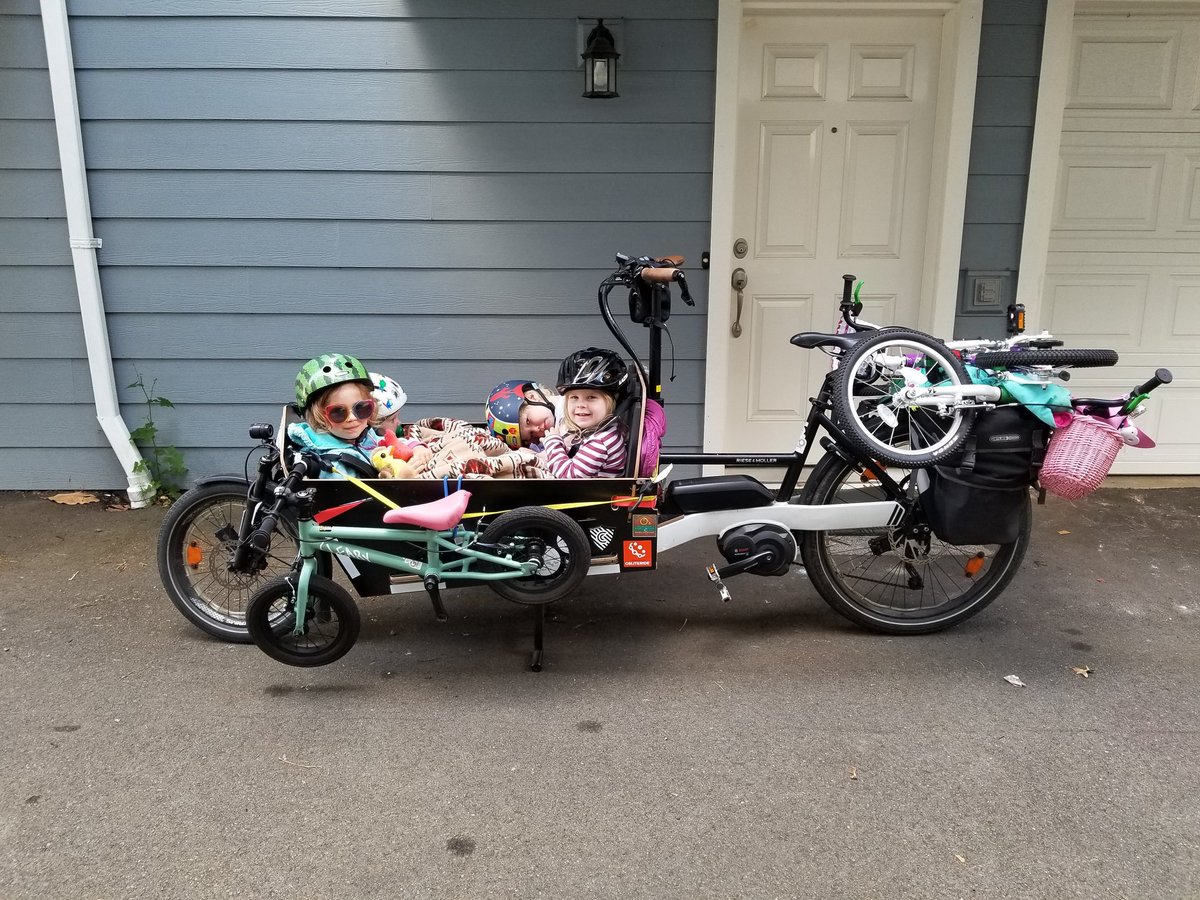 @colvilleandersn Yes, transporting this up 16% hills clearly makes me lazy AF. Or maybe it's the daily 18 mile ebike commute with 1400 ft of climbing with a 3 year old on board that does it.