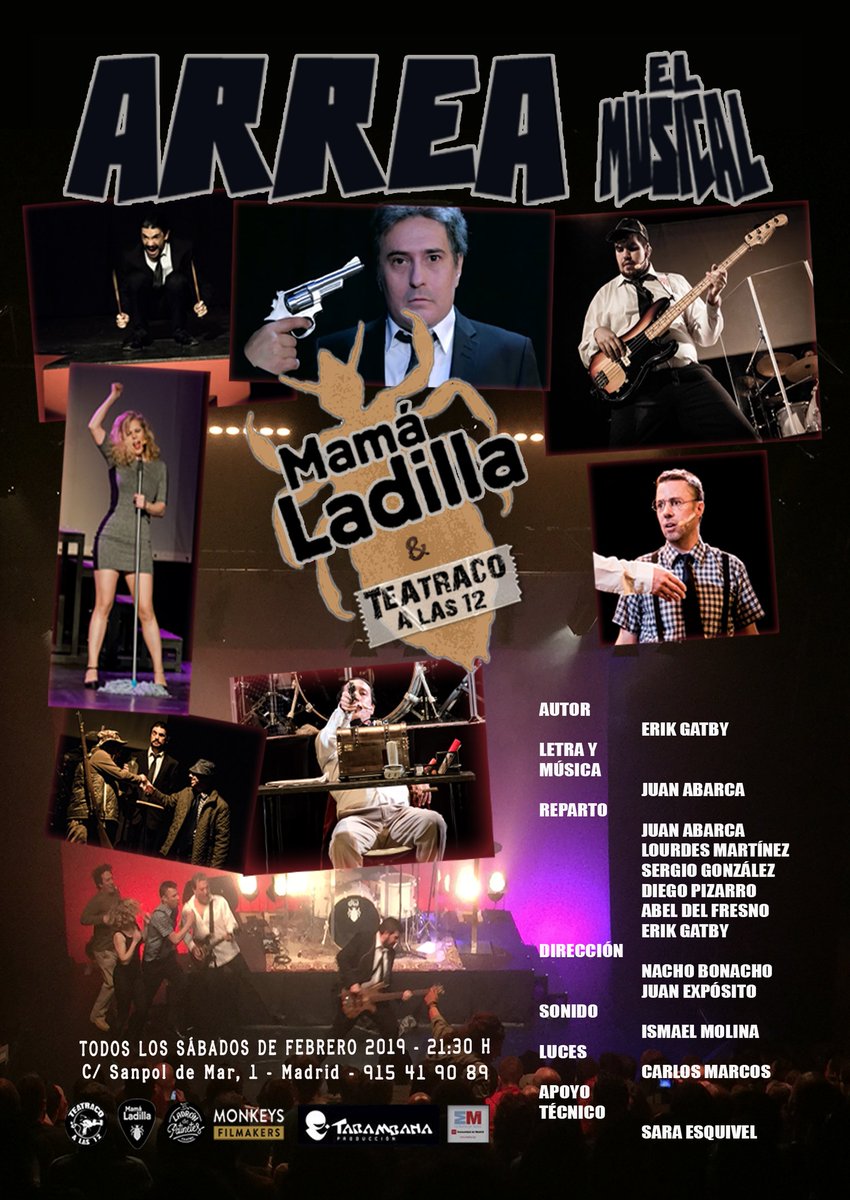 Este Sábado chútate una buena sobredosis de humor negro y sarcasmo extremo a ritmo de punk-rock.
entradium.com/entradas/arrea…