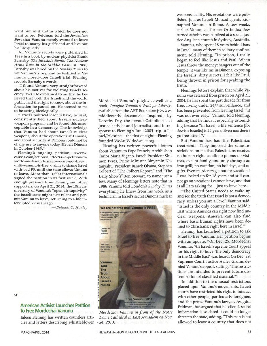 wearewideawake's tweet photo. @Imran_Jan #ThisAmerican and Israel's Nuclear Whistle Blower Vanunu #Screenplay https://t.co/v9z6uX31MA Read UNCENSORED #Vanunu saga in books: https://t.co/CN7PfXIG3Q #VANUNU #breakingnews by USA media: https://t.co/xvOSSlN2NU https://t.co/K8bNk1eQ34