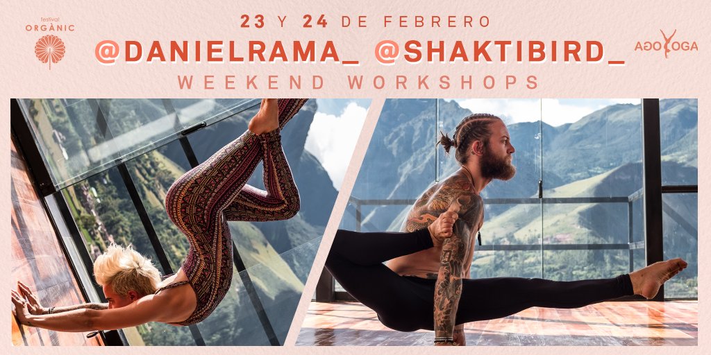 🌿 El 23 y 24 de febrero te esperamos para disfrutar de un #workshop muy especial con Daniel Rāma y Shaktibird 👉 ow.ly/iYTY30nuyve